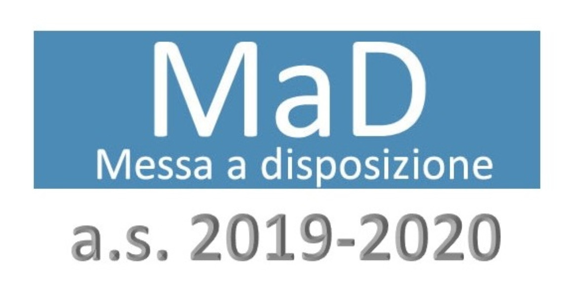 Regolamentazione delle domande di MESSA A DISPOSIZIONE per l'anno scolastico 2019/2020