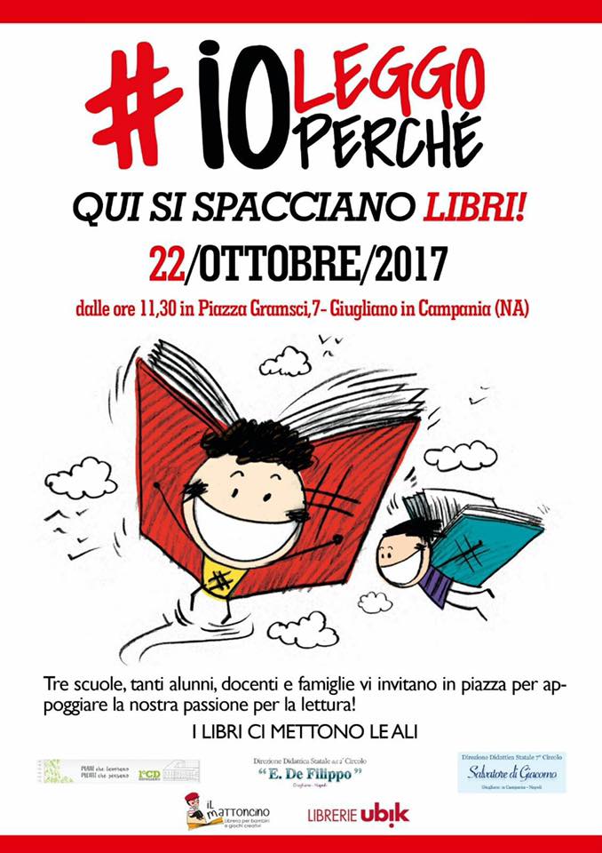 #ioleggoperche Evento 22 ottobre 2017 Piazza Gramsci