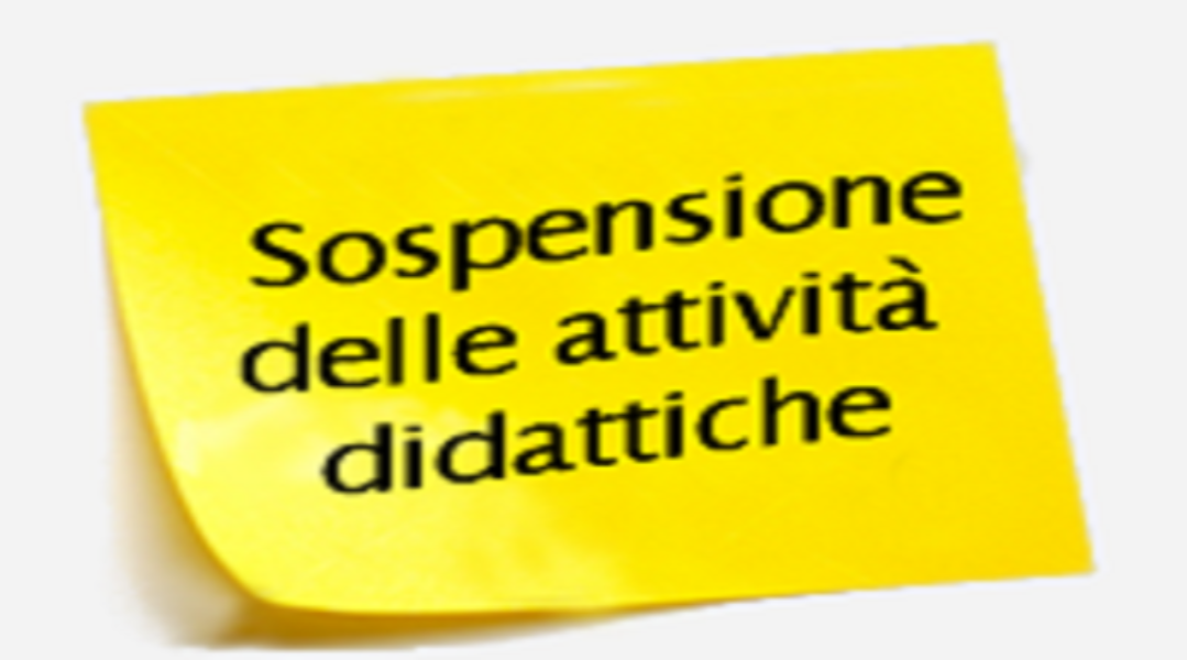 SOSPENSIONE ATTIVITA' DIDATTICHE FINO AL 03 APRILE 2020